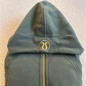 Lululemon scuba oversized half zip hoodie in dark forest green Size xxs